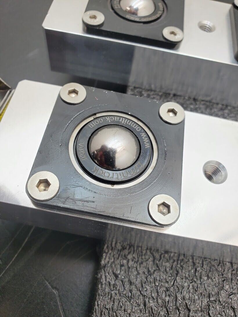 2x Omnitrack 9320a Roller Ball Track SS Stainless Steel Ball Bearing Omni Roller