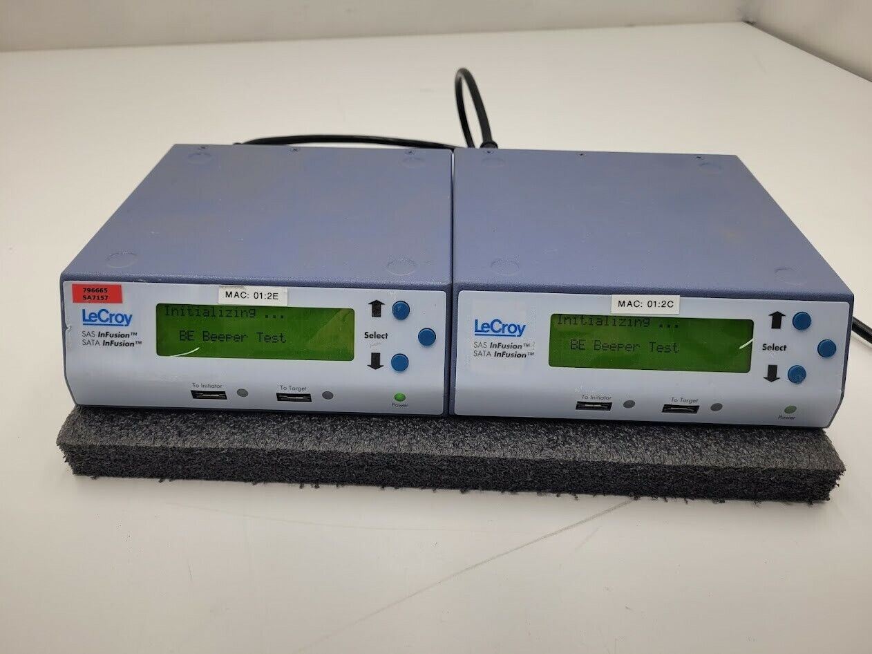 2x LeCroy Sas Sata InFusion Emulator Error Injector Traffic Modification System