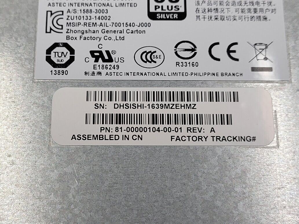 2x HP 814665-001 595W MSA 20x0 Power Supply PSU 7001540-J000 81-00000104-00-01