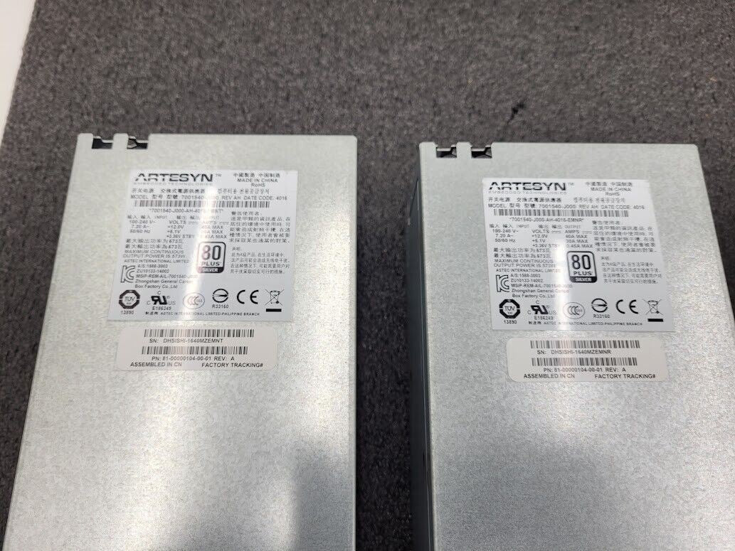2x HP 814665-001 595W MSA 20x0 Power Supply PSU 7001540-J000 81-00000104-00-01