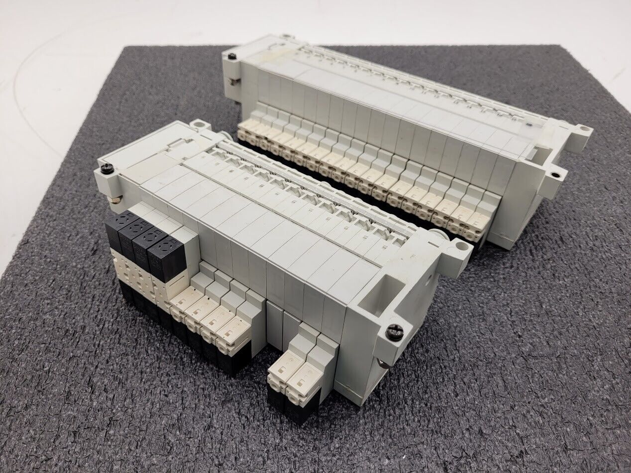 2x SMC Valve Block Solenoid Manifold VQ1200-5 VQ1100-5 24VDC 30 Valves Lot B