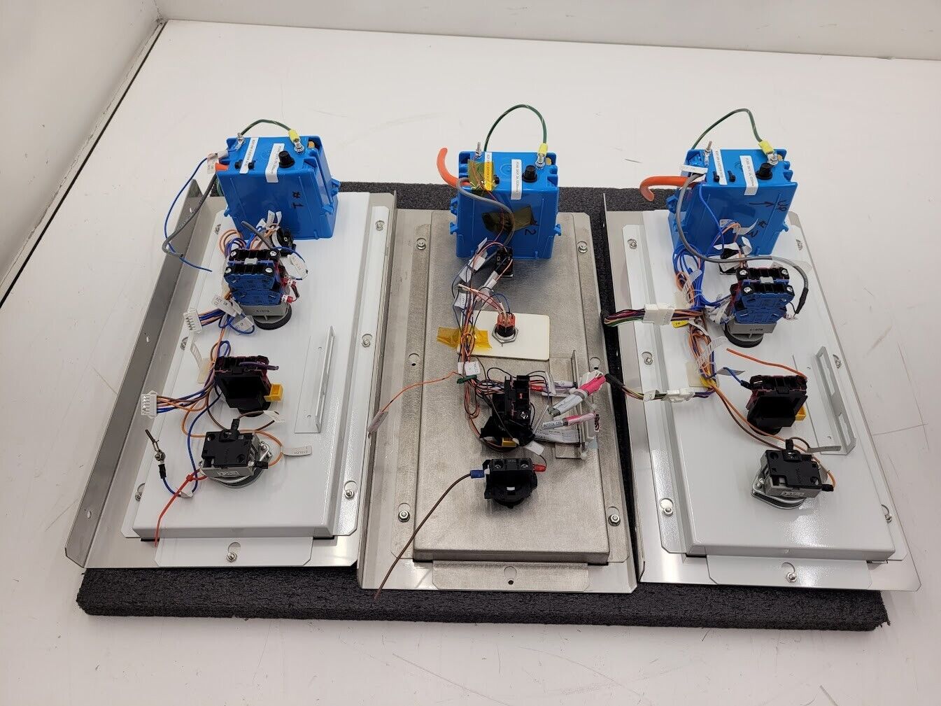 3x Custom Idec EMO Keyed Switch Power Panel On-Off System Panels