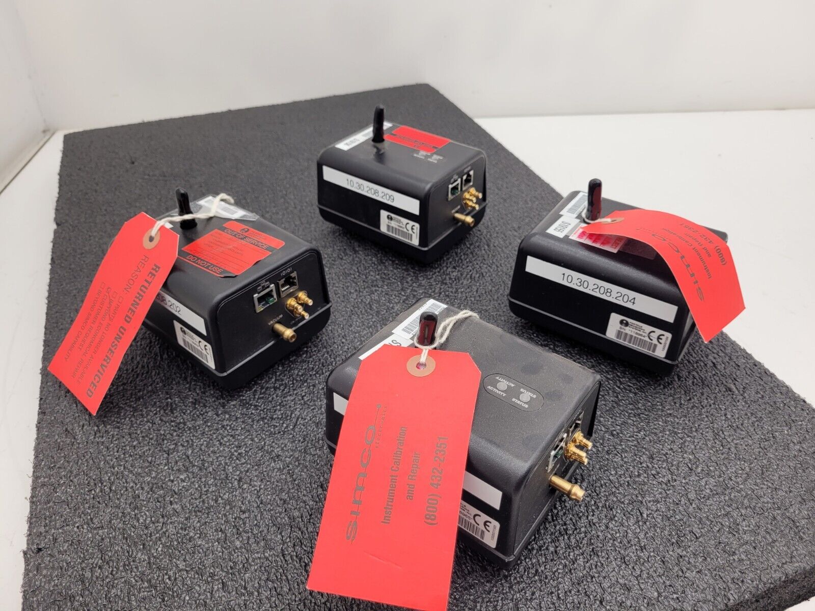 4x Particle Measuring Systems Airnet II 201-4 Network Laser Counter Parts/Repair