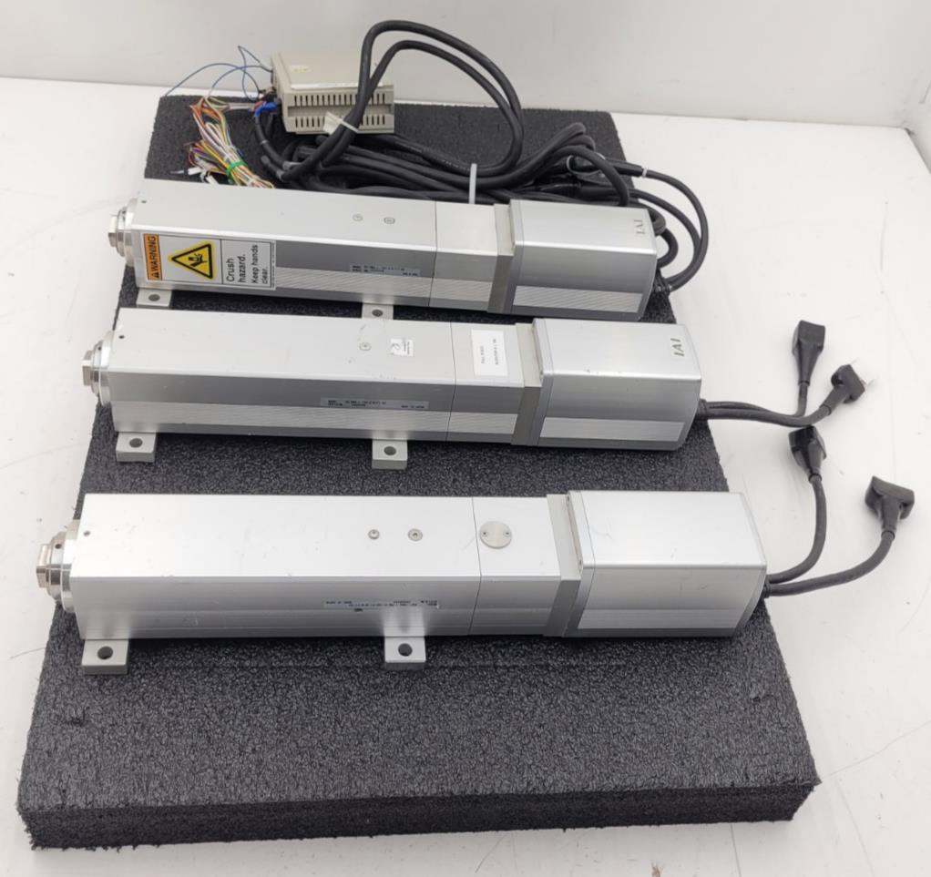 3x IAI Robo Cylinder RC-RMA-L-150-S-B-F T-AQ Linear Actuator 100mm Stroke 24V