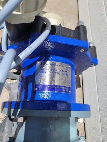Iwaki MX-402CV6E GFRPP Magnet Drive Pump 1.8kW 230/400V 20-200l/m 19.m Head 60Hz