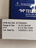 Teledyne HFM-300 Mass Flow Meter Controller 10 SCCM/AIR Working Pull