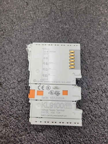 Beckhoff KL9100 Voltage Supply Terminal 24VDC 10A