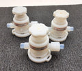 Lot of 3x Furon Pneumatic High Purity Manual Screw Valve UPM2-F812-MT 1104583