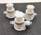 Lot of 3x Furon Pneumatic High Purity Manual Screw Valve UPM2-F812-MT 1104583
