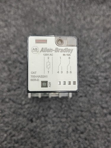 Allen Bradley 700-HA32A1 Relay 120V AC DPDT 10A with Sockets Lot of 9