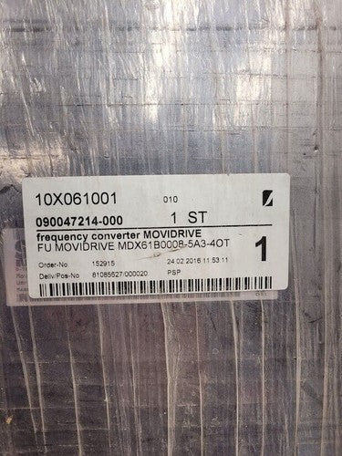 SEW Eurodrive MDX61B0008-5A3-4-OT MOVIDRIVE Servo Drive New Old Stock from 2016