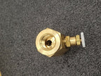 Pneu-Trol Deltrol F-35B Brass Flow Control Needle Valve Fluid Regulator Lot of 2