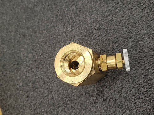 Pneu-Trol Deltrol F-35B Brass Flow Control Needle Valve Fluid Regulator Lot of 2