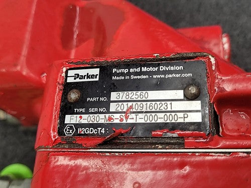 Parker F12 F12-030-MS 3782560 Hydraulic Motor Pump Bent Axis Fixed Volume C