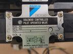 Tokimec Vickers DG4V-3-6B Daikin Hydraulic 3x Solenoid Valve Manifold Assembly