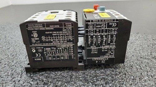 EATON DIL EEM-01-G XTMC6A01 Power Contactor w/ ZE-4 XTOM004AC1 Overload Relay
