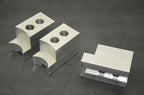 Serrated Soft Chuck Jaws, 4" x 2" x 2-7/16", Aluminum, Set of 3 (J15)