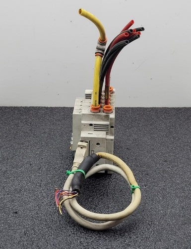 SMC SS5Y5-10F1-04B-N7 Pneumatic Dual Acting 4x Solenoid Valve Block