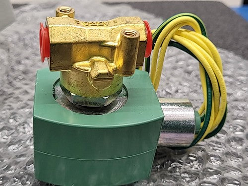 ASCO Red Hat II Solenoid Valve 8262H208 24VDC Brass NC Shutoff 1/4" NPT 6WTW2