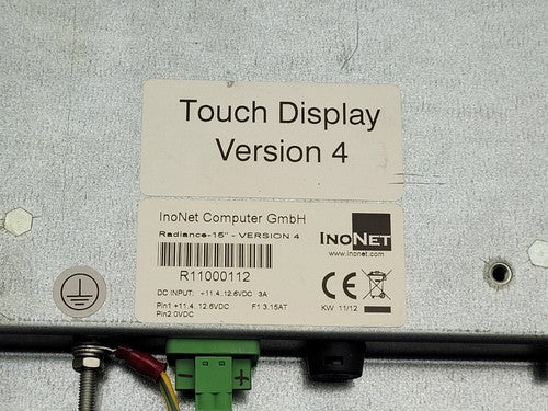 InoNet Operator Interace Panel Dual Touch Screen Radiance 15" Version 4