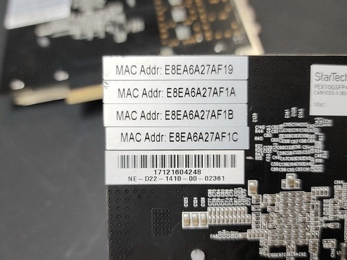 StarTech PEX10GSFP4I Quad Port 10G SFP+ PCIe Network Card Intel XL710 NIC