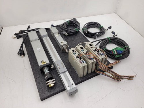 Lot of 3 IAI RoboCylinder Linear Actuator + Controller 100mm x2 350mm x1