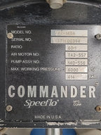 Speeflo Commander 742-140A High Pressure Air Operated Grease Pump Pneumatic A9