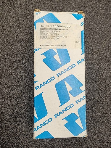 Ranco ETC-211000-000 Electronic Temperature Control Dual Stage SPDT Relay