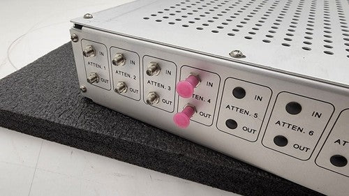 JFW 50PA-128-04 Programmable 4x Attenuator 200Mhz-6Ghz 0-95dB 19" Rack Mount