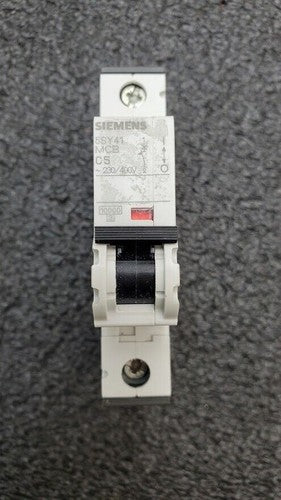 SIEMENS 5SY41 MCB C5 Single Pole CIRCUIT BREAKER / 5SY4111-7 / ~230-400V / 5A