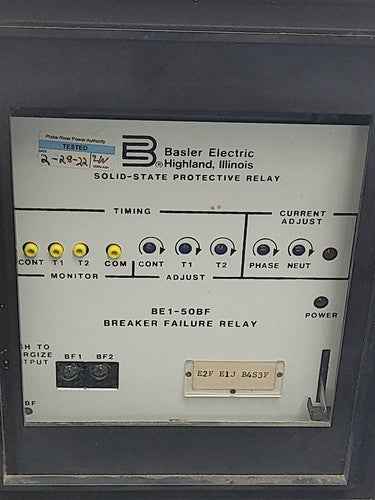 Basler Electric BE1-50BF Breaker Failure Relay Solid State Protective Module