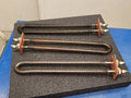 3x Industrial Tubular Finned U Type Air Heating Elements Ceramic Insulators 15"