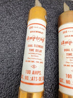 Lot of 11 - Shawmut Amp-Trap ATS-DE 100R  /ATS-DE 100  Dual Element Time delay