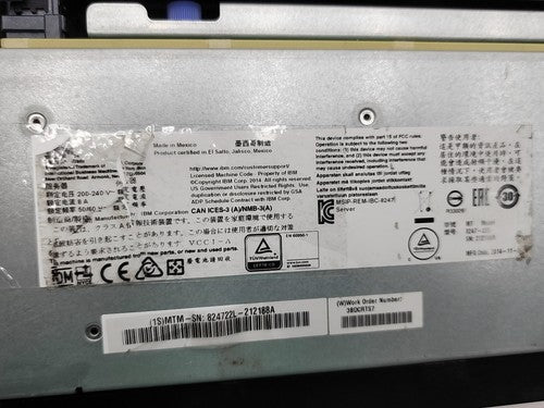 IBM Power S822L Server 8247-22L POWER8 Enterprise System 2x 00KV832 256GB Ram