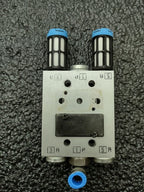 Lot of 2x SMC VZ3123-5MOZ-M5-Q and  2x VZ3123-5MOZ-M5 Pneumatic Valve Blocks