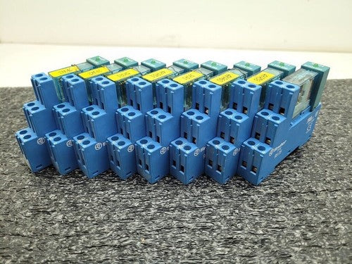 Lot of 8 Finder 95.05 Socket 8A 250V 24VDC 40.52S Relay 9902.9024.99 Indicator