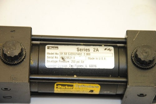 Parker 01.50 CJ2AU14AC 2.000 Pneumatic Cylinder, 2" Stroke, 250 PSI