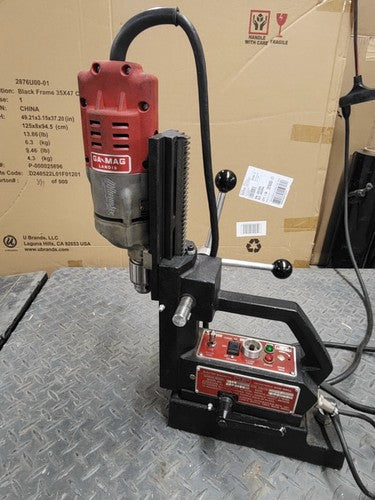 GaMag 1208 Landis Adjustable Magnetic Drill Press Fixed Speed + Reverse Mag Bore
