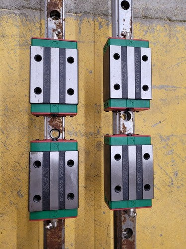 Pair of 2x Hiwin HGR30C Linear Guide Rail HGH30 79" 2000mm 4x HGH30CA Blocks