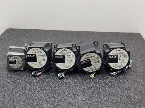 Lot of 5x VEXTA 2-PHASE STEPPING MOTOR C8934-9212K and PK245-01AA-C11