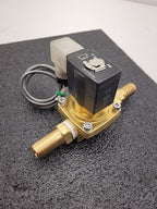 SMC 1" Solenoid VXZ2350-06-5DZ1 Air Water Oil Valve 24VDC 3/4" Hose Barb 145 PSI