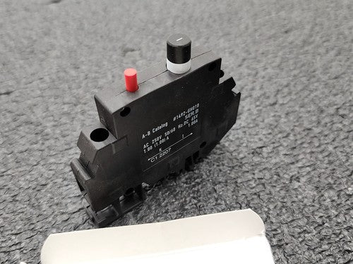 2x New Allen Bradley 1492-GH010 Supplementary Protector Ser B 1A Circuit Breaker