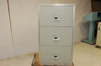 Victor Class 150 Fire Resistant 3-Drawer Storage Cabinet, 29.5"W x 33.5"D x 54"H