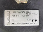 Lot of 4x Gemu Typ 710, 690 Diaphram, Butterfly Valve Air Open Spring Close