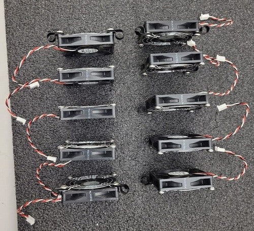 Lot of 10 NMB-MAT 3106KL-04W-B59 Brushless 12VDC Fan 0.30A w/grate, Working Pull
