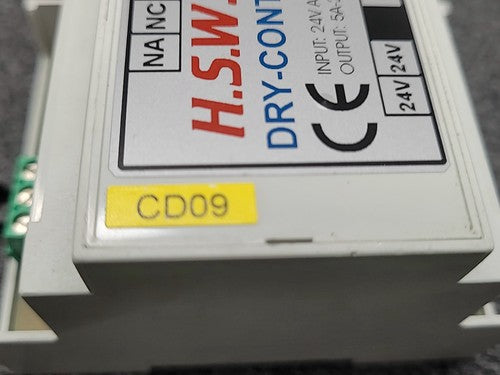 H.S.W. HWS DRY CONTROL 2 Module Input 24V AC/DC Output 5A 220VAC / 30VDC snc