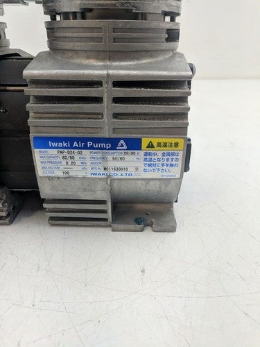 Iwaki Air Pump Fan Cooled PAP-D24-02 12MM outlet 90 L/min .2MPa 30PSI 100VAC