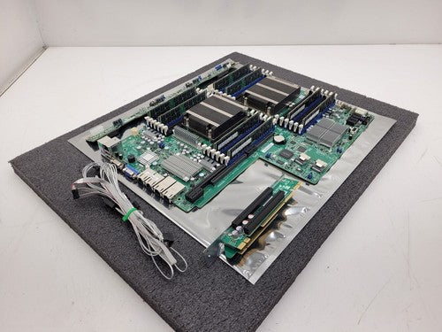 Supermicro X9DRW-3TF+ Server Motherboard 64Gb Ram 2x E5-2620 Xeon Working Pull