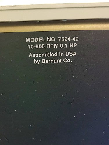 Cole-Parmer Masterflex 7524-40 L/S Digital Economy Drive Pump Head easy-LOAD II