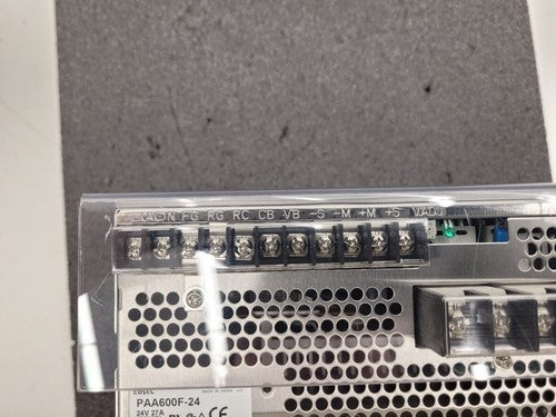 Cosel PAA600F-24 100-240VAC 8.2A Input 24VDC 27A 600W Output